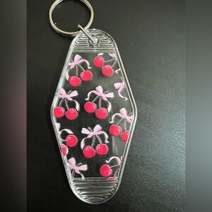 Red and Pink Cherry Key & Card Holder